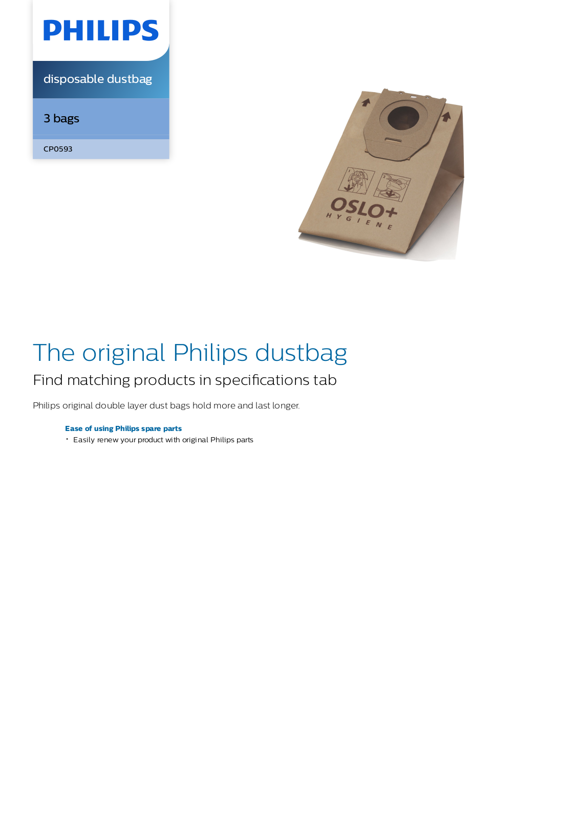 Philips CP0593/01 leaflet - ManualMachine.com