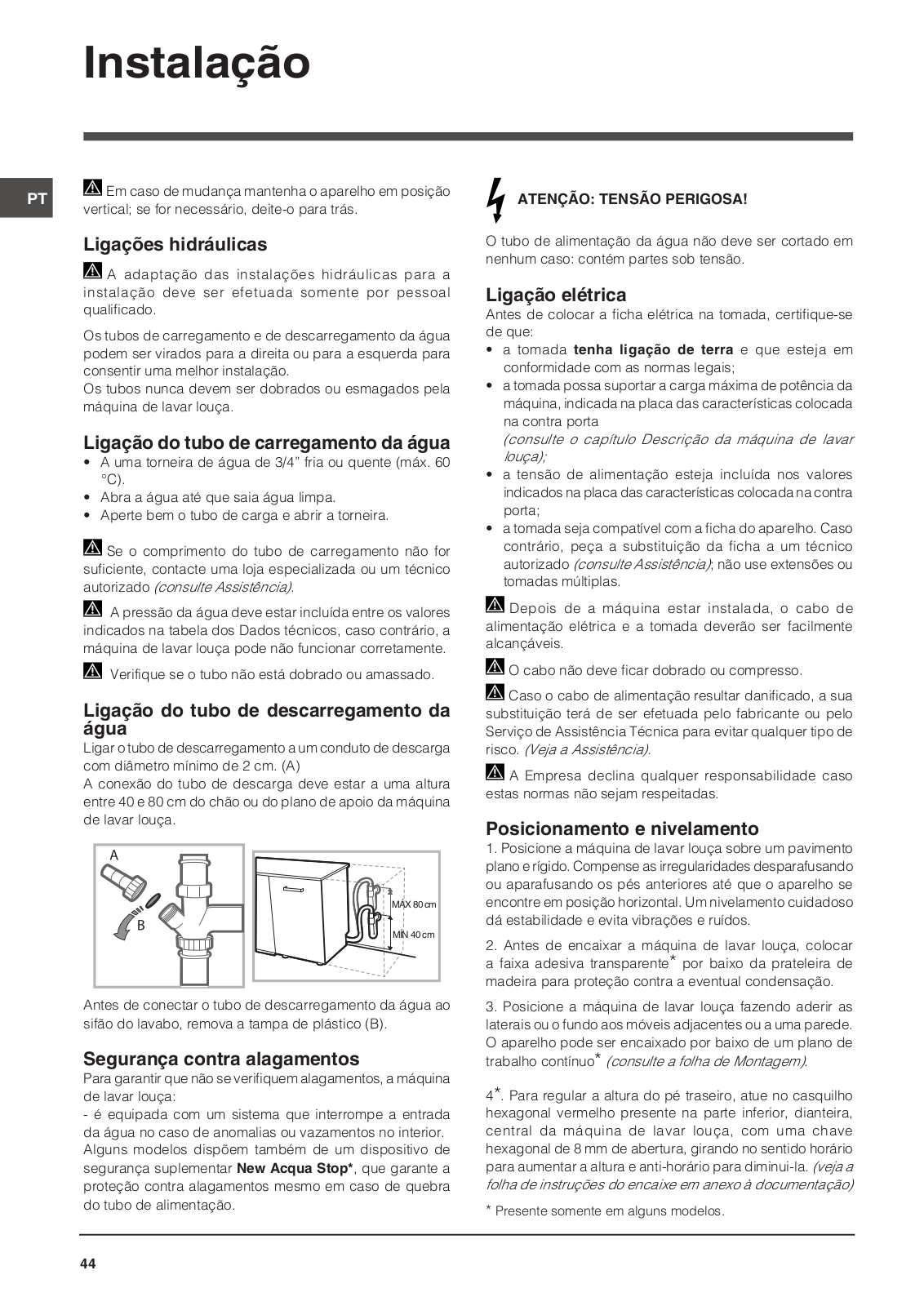 INDESIT TDFP 57BP96 EU User Manual