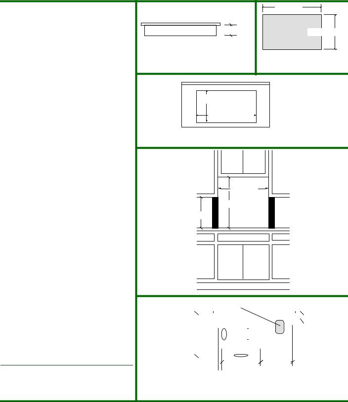 Jenn-Air JED8130ADB, JED8130ADW, JED8230ADB, JED8230ADS, JED8230ADW Dimension Guide