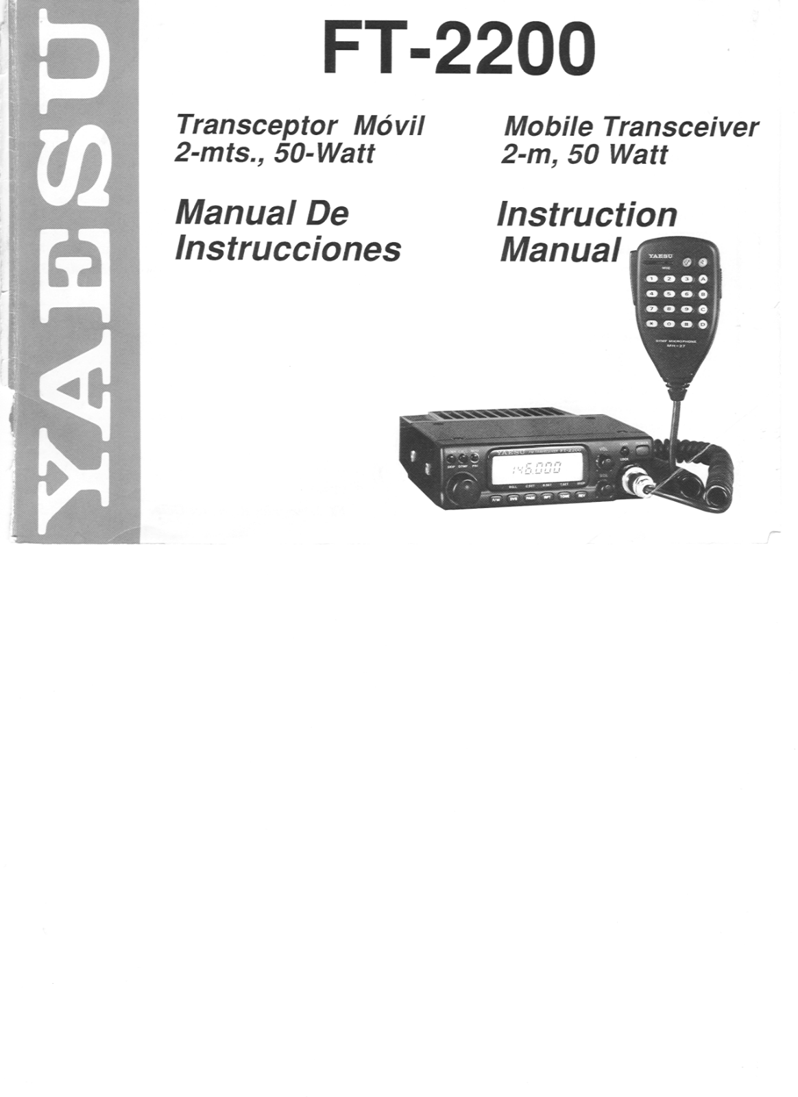 Yaesu FT-2200 User Manual