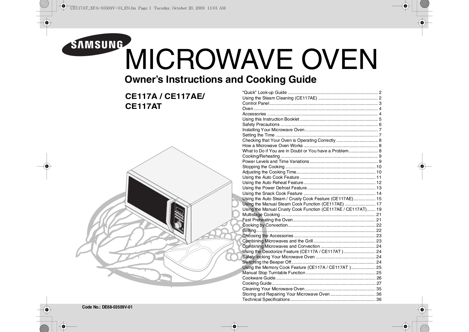 Samsung CE117AT-S User Manual