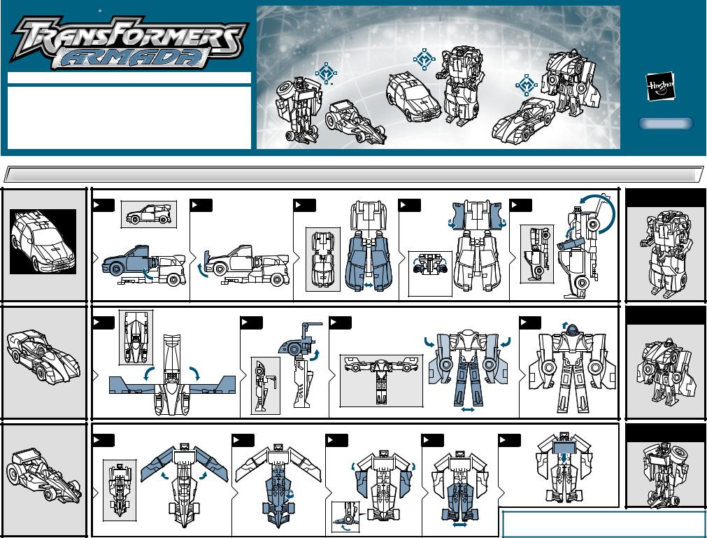 Hasbro TRANSFORMERS ARMADA-RACE MINI-CON TEAM-FRONT Manual