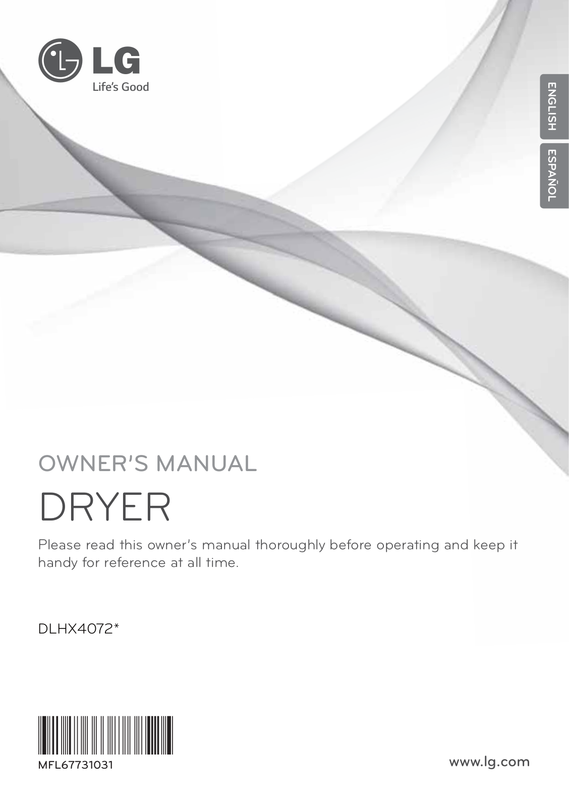 LG DLHX4072W Owners Manual