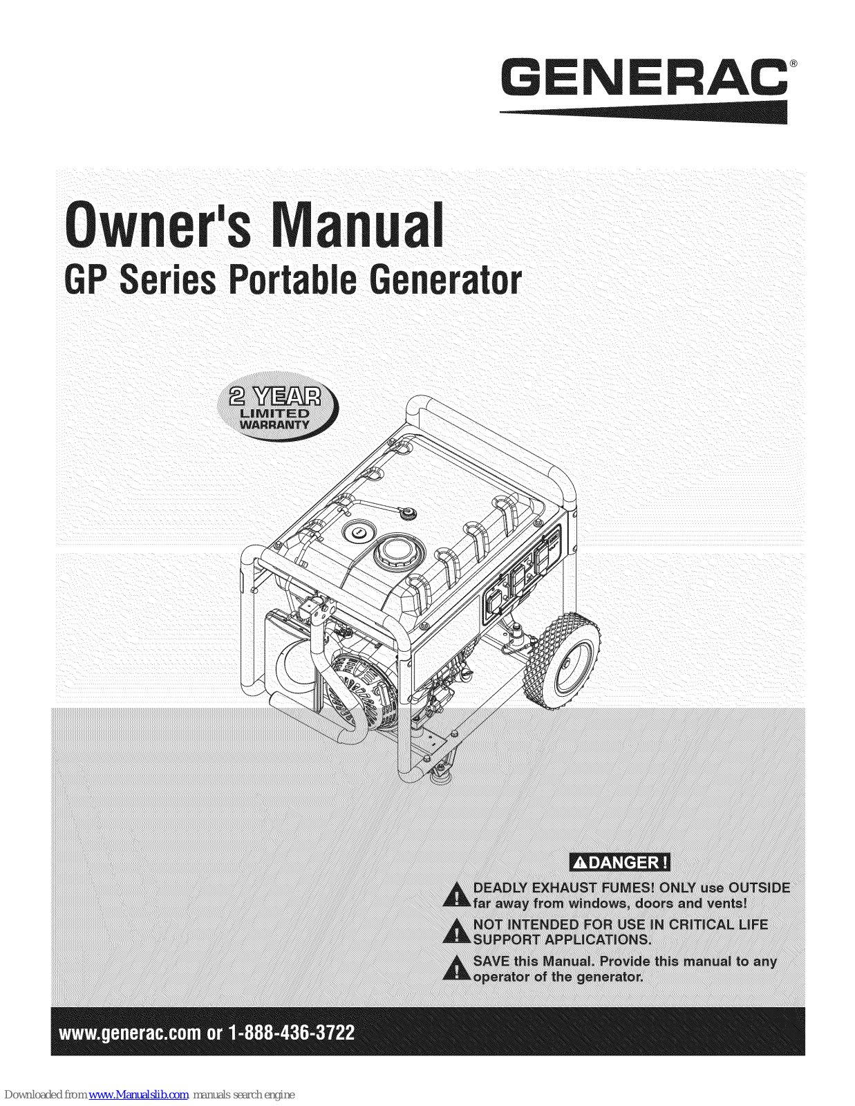 Generac Portable Products GP Series Owner's Manual - ManualMachine.com