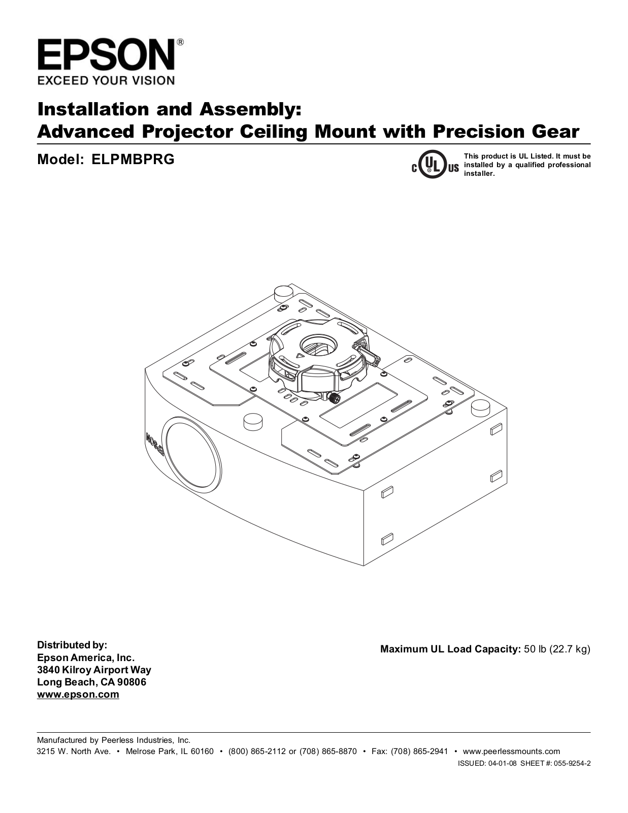 Epson ELPMBPRG User Manual