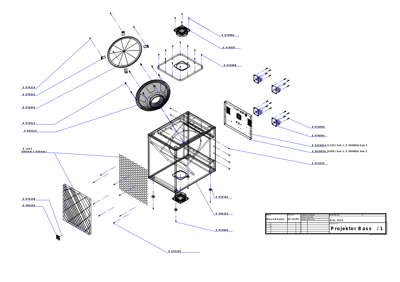 Hughes Kettner projector schematic