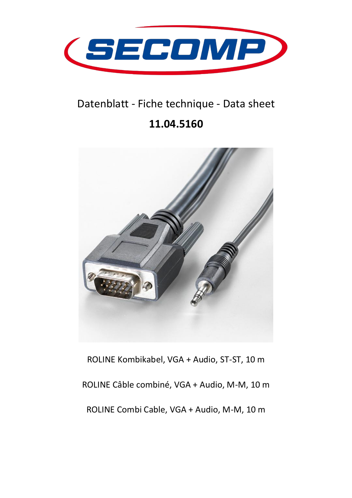 ROLINE 11045160 Datasheet - ManualMachine.com