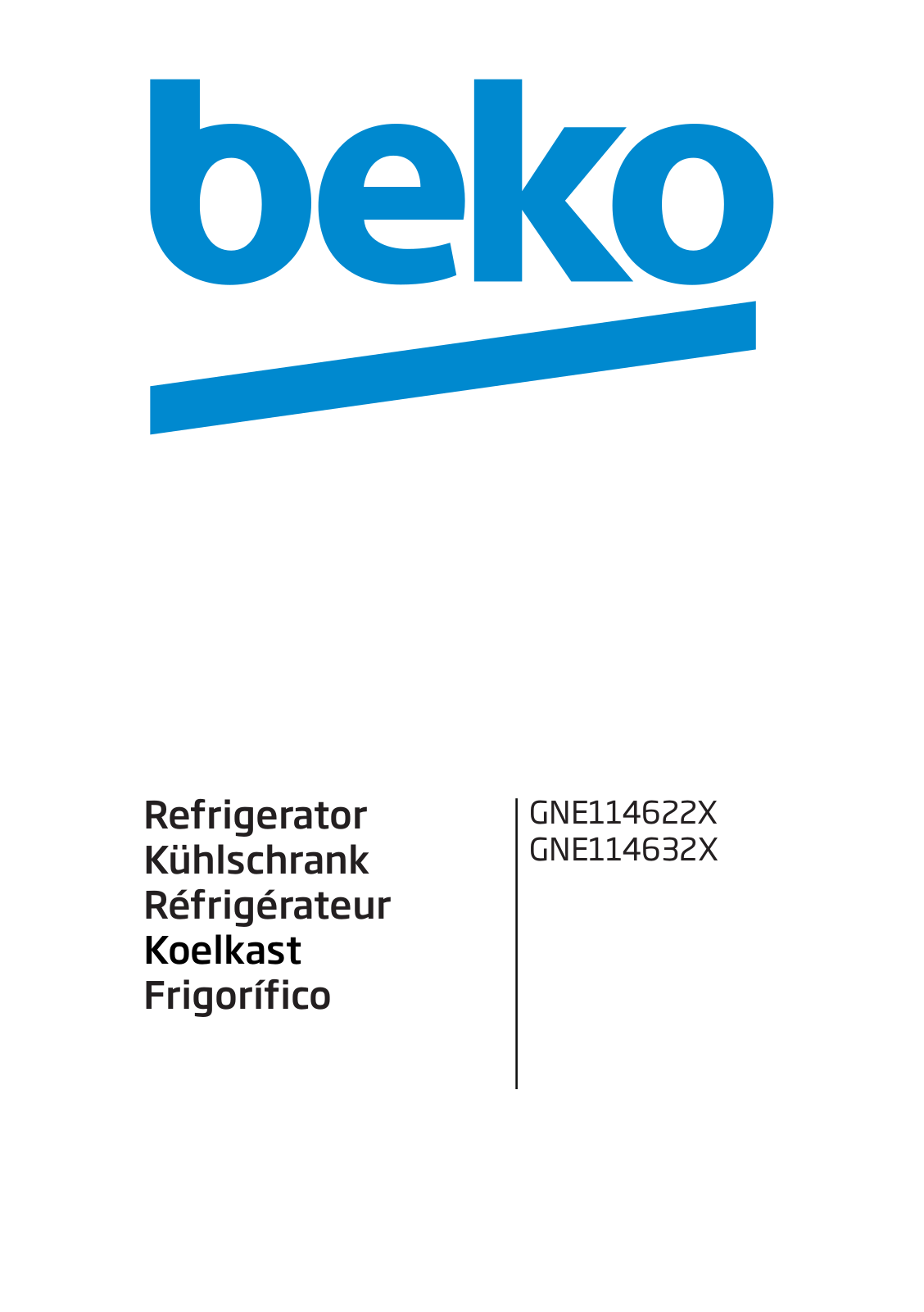 Beko GNE114622X, GNE114632X User Manual