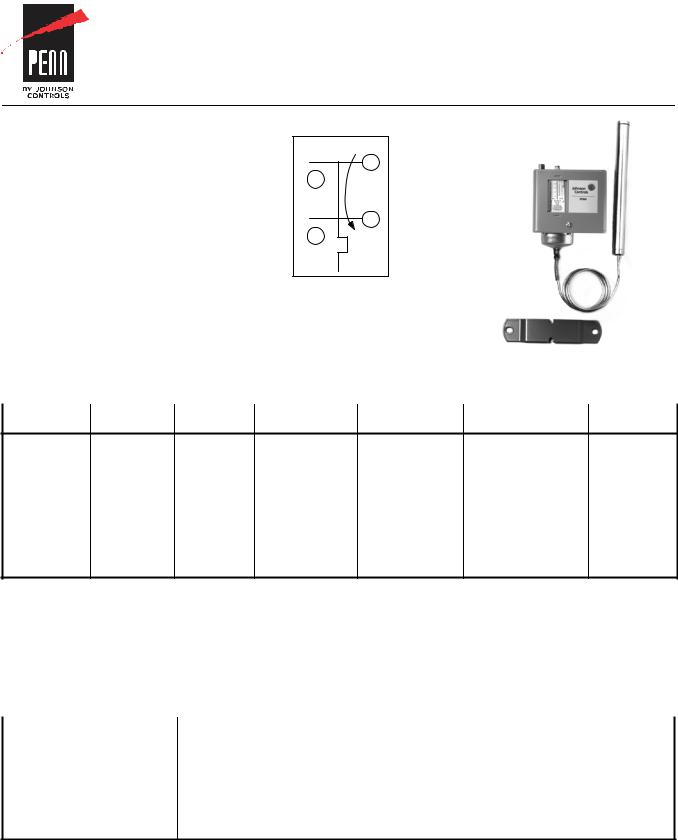 Johnson Controls A72 Series Data Sheet