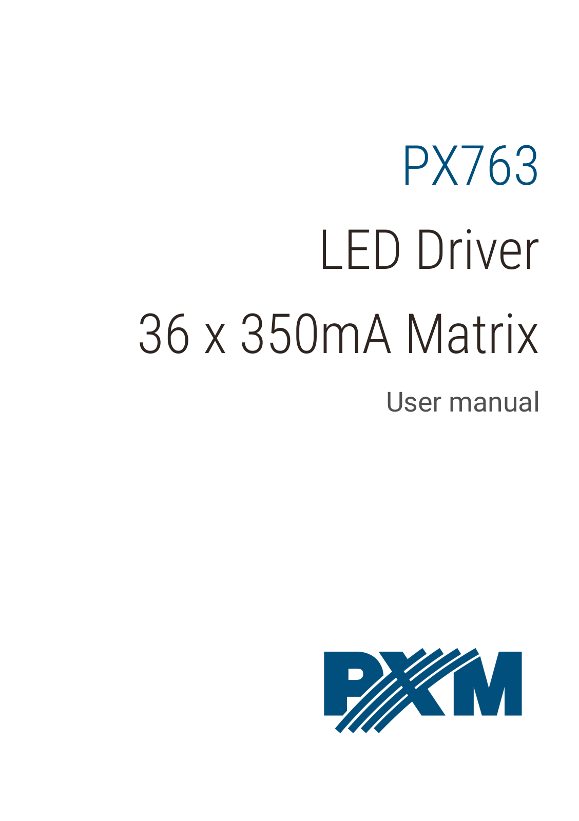 PXM PX763 User Manual