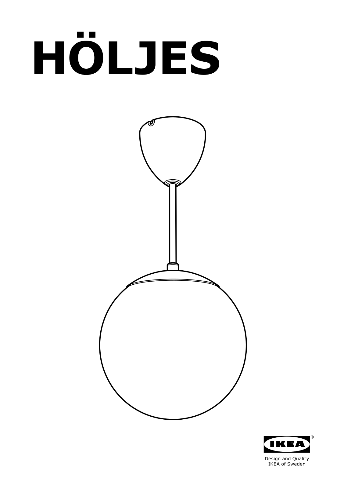 IKEA HOLJES User Manual