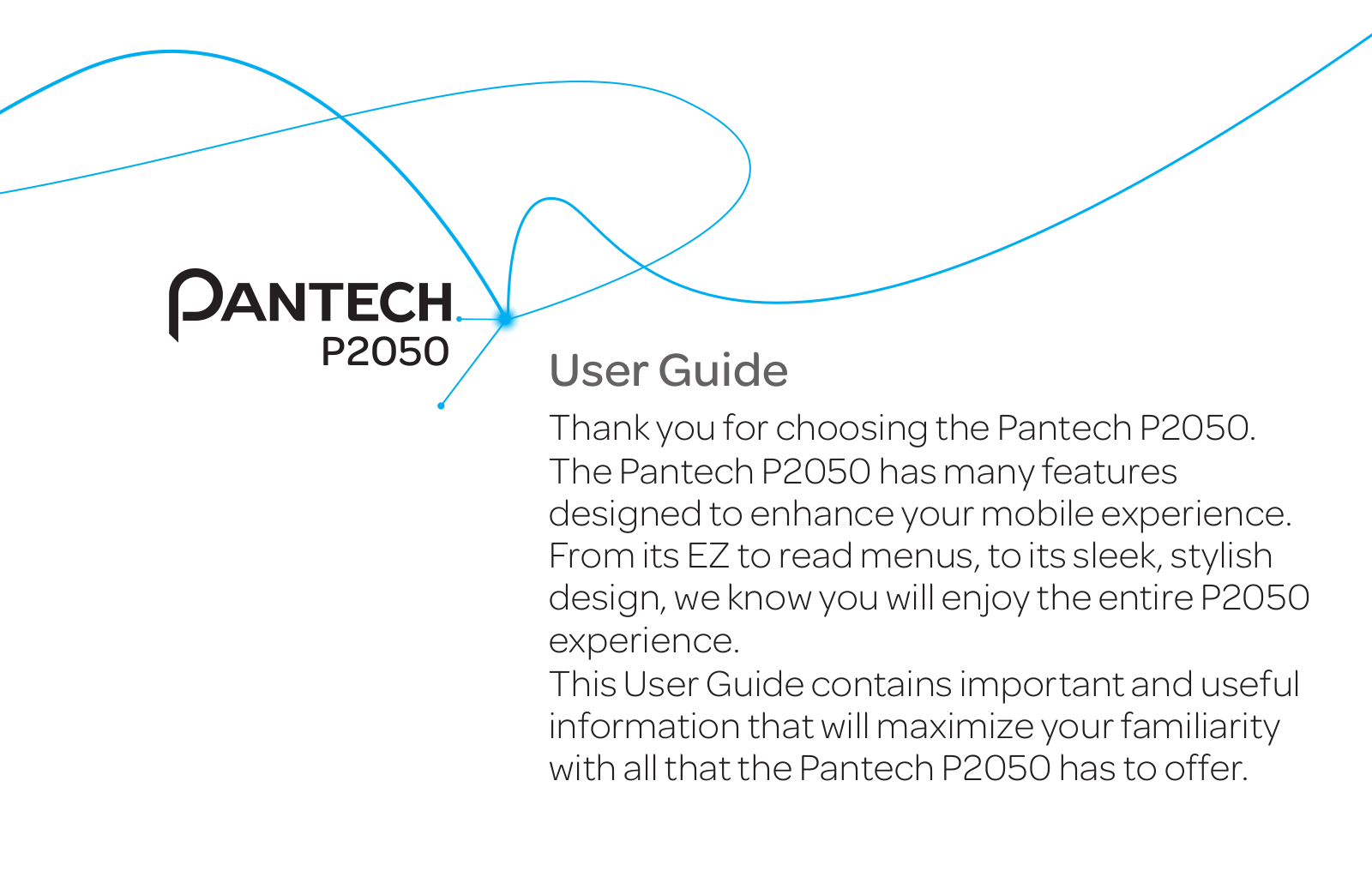 Pantech P2050 User Manual