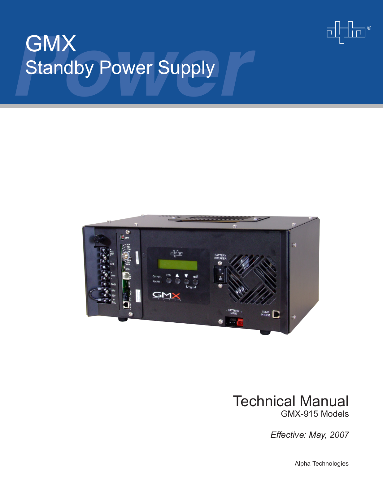 Alpha GMX-915 User Manual