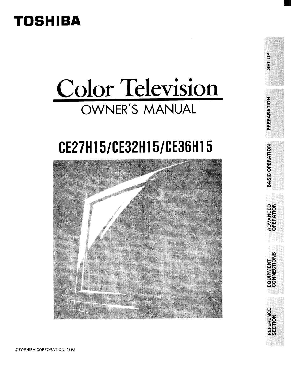 Toshiba CE36H15, CE32H15, CE27H15 User Manual