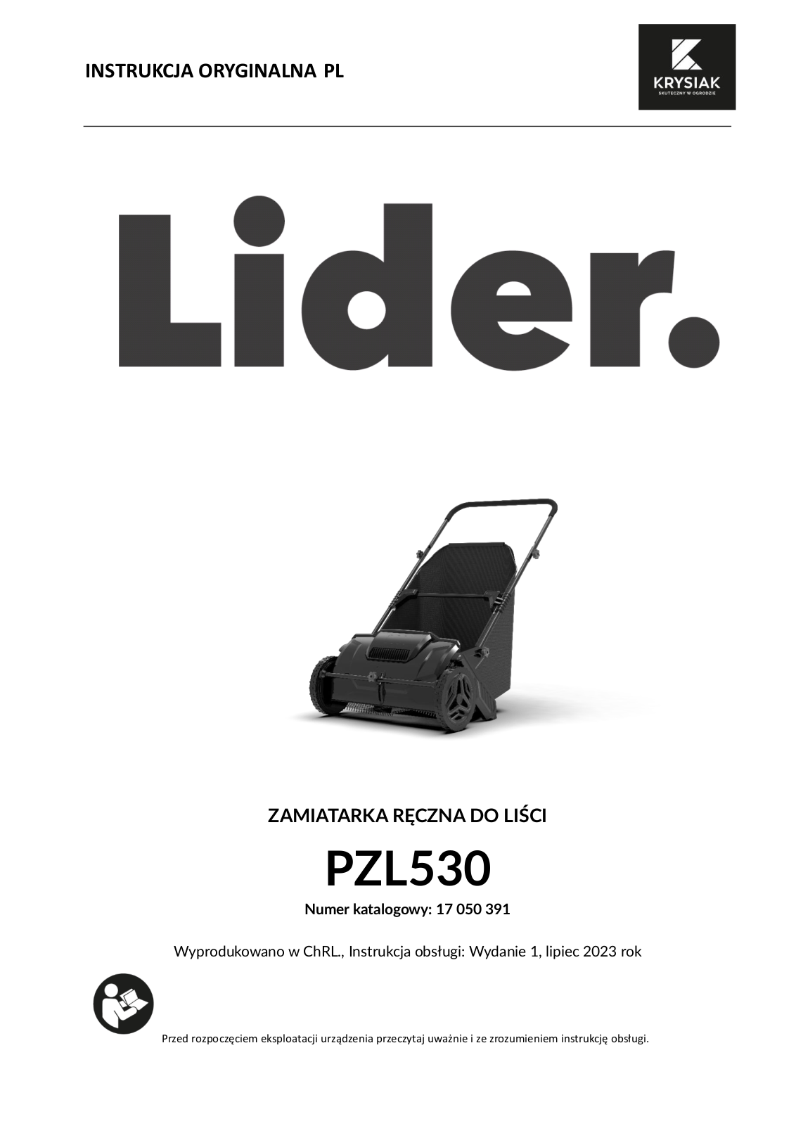 LIDER PZL530 User guide - ManualMachine.com