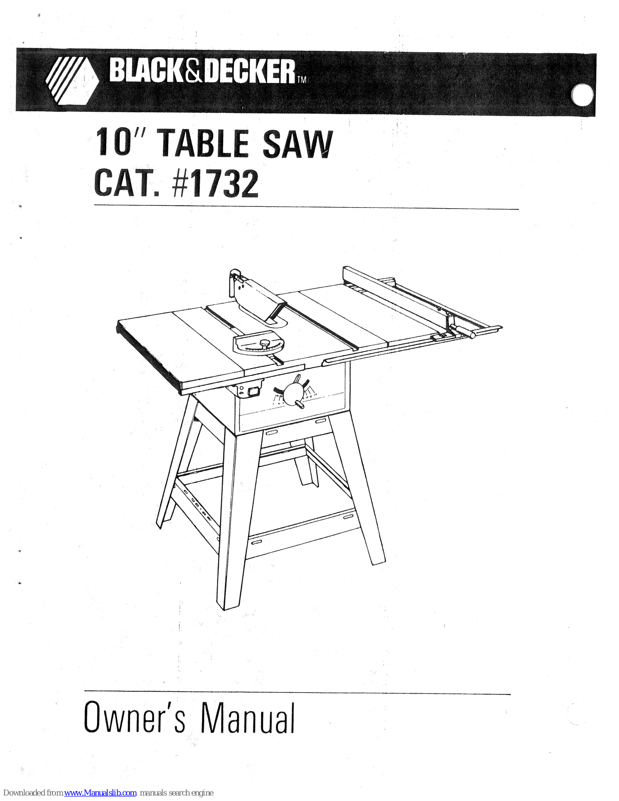 Black & Decker 1732 Owner's Manual