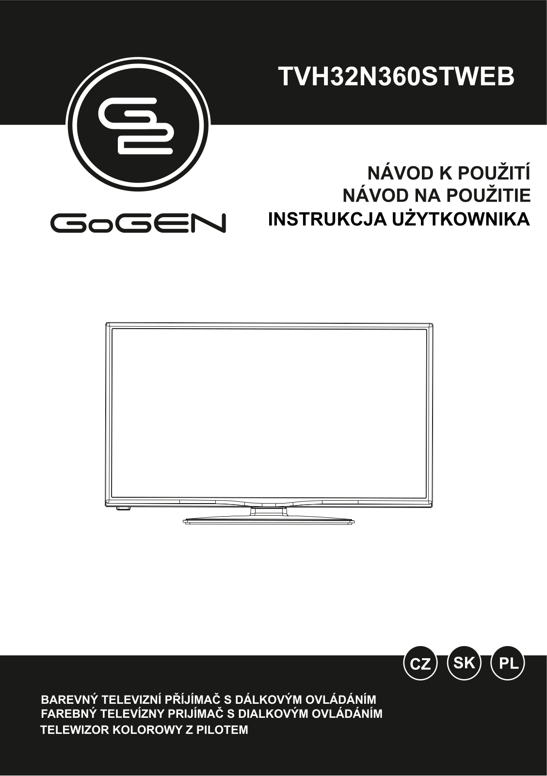 GoGEN TVH 32N360 STWEB User Manual