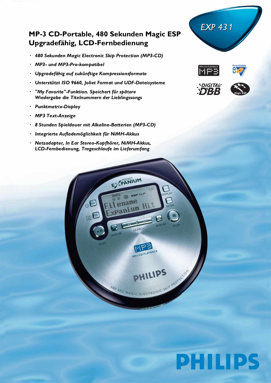 Philips EXP431 User Manual