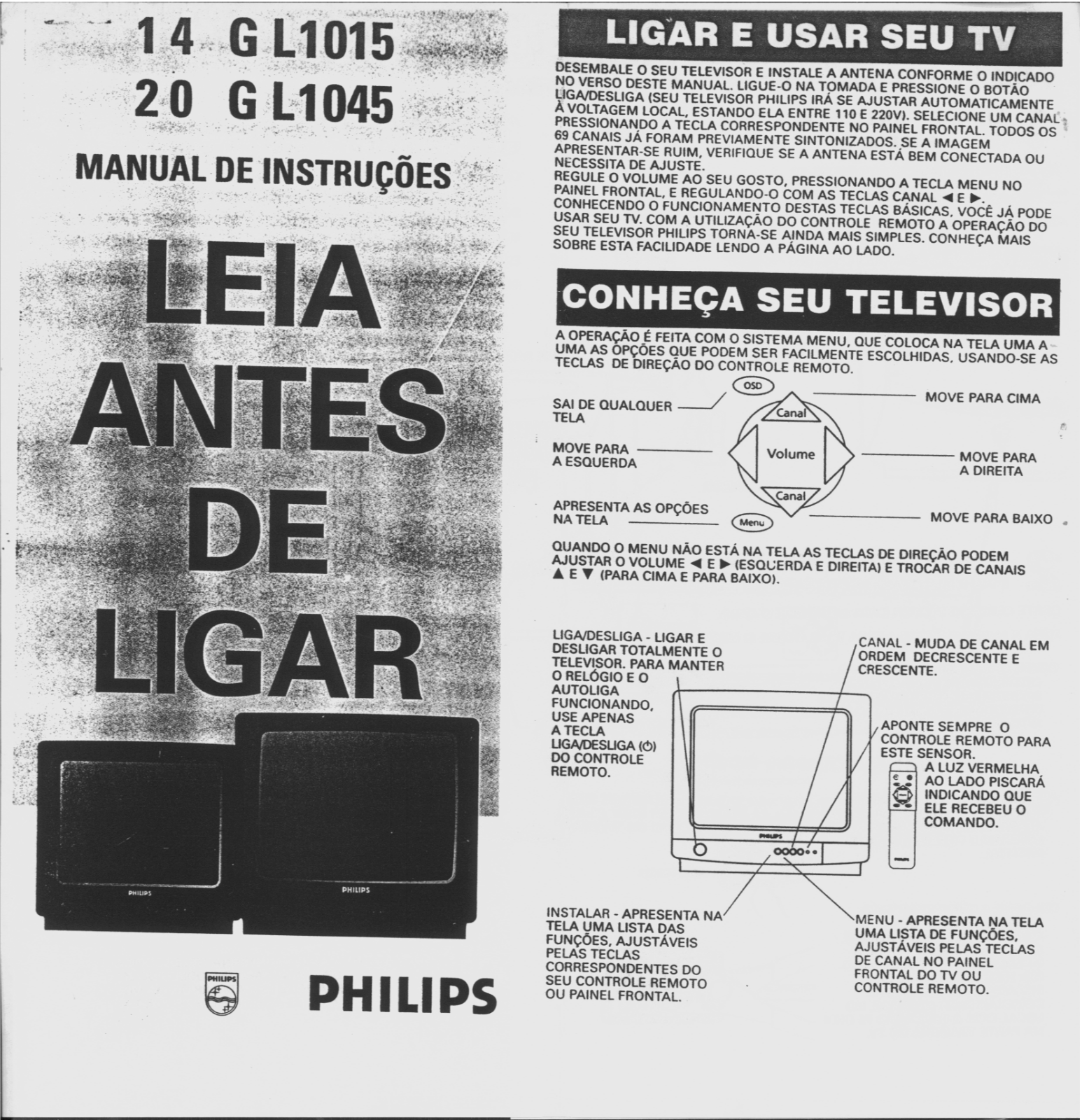 Philips 20GL1045/78R User Manual