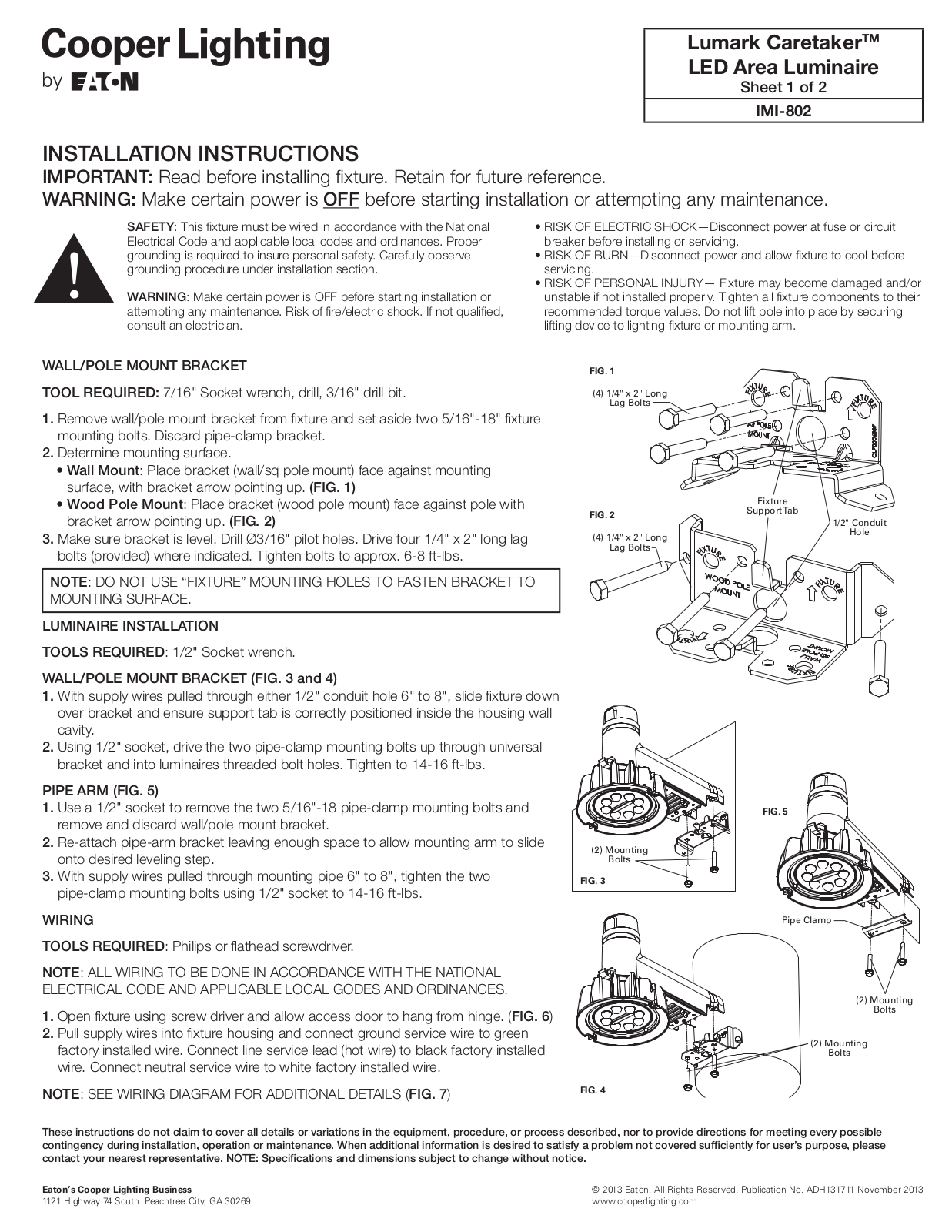 Cooper Lighting LLC CPK1895 Installation & Assembly - ManualMachine.com