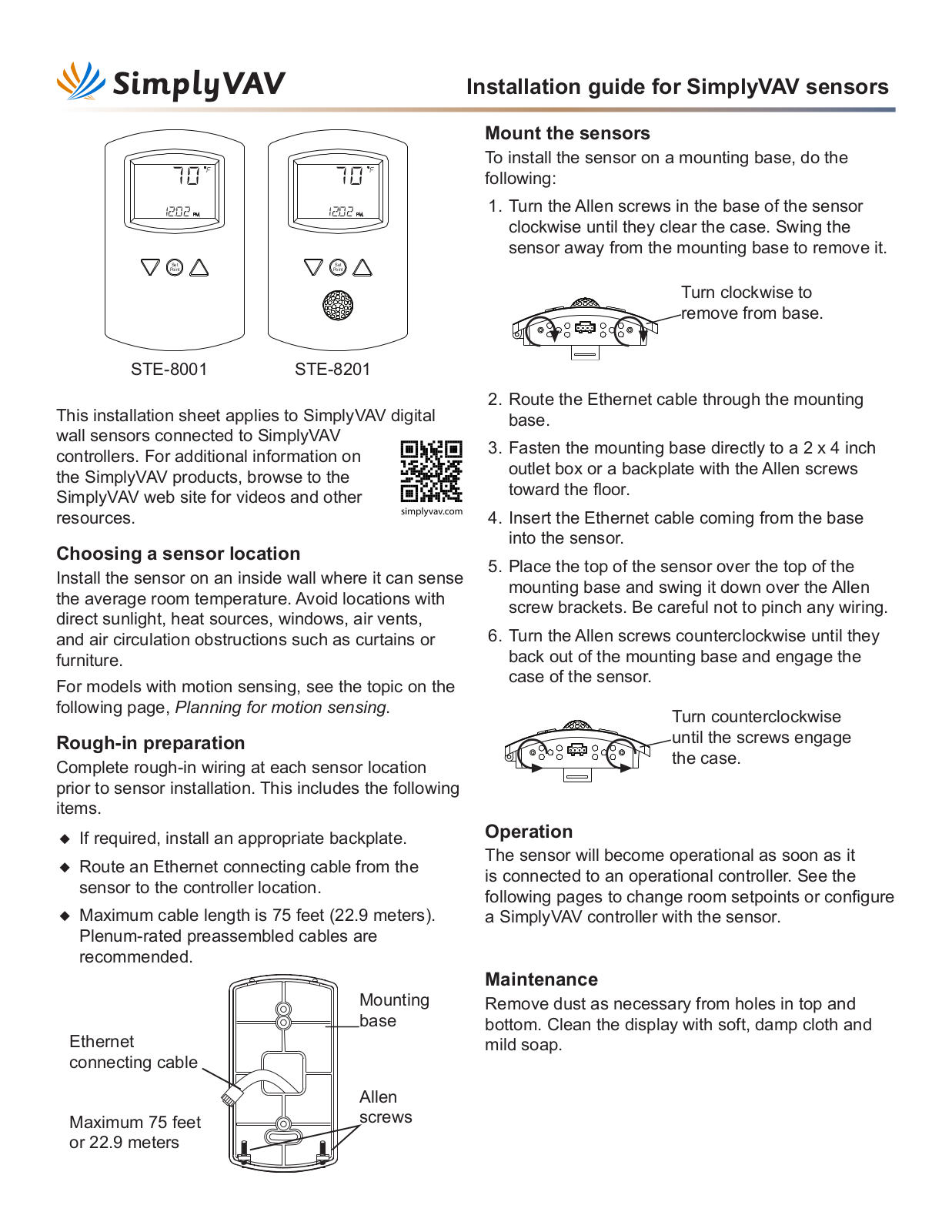 KMC Controls STE-8000 series User Manual