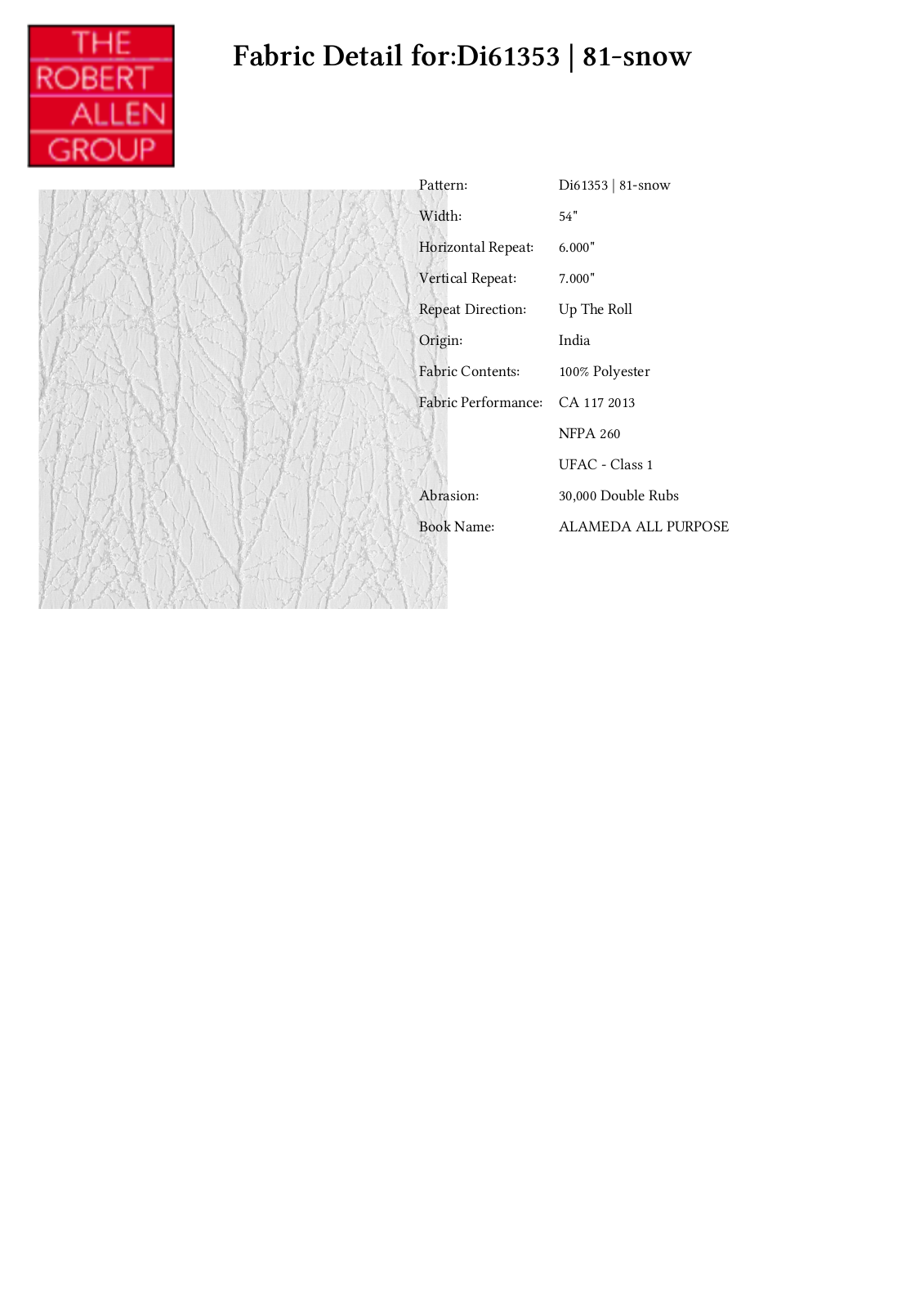 Duralee CRAL6959 Specifications - ManualMachine.com