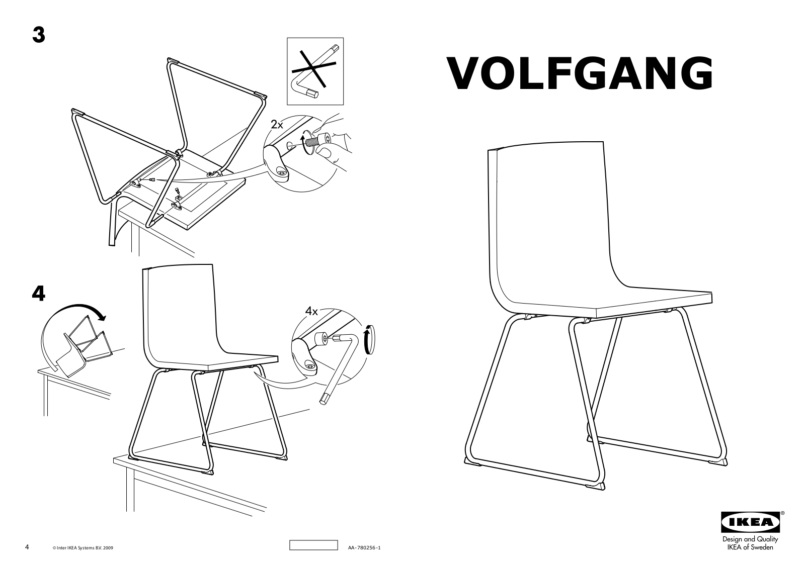 IKEA VOLFGANG User Manual