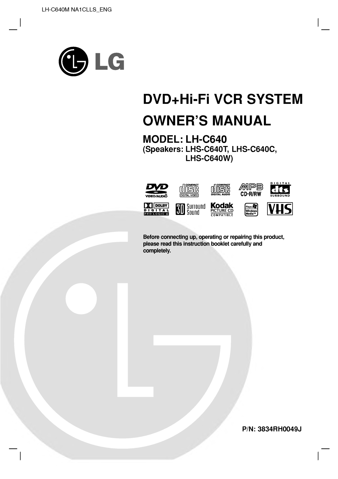 LG LH-C640 User Manual