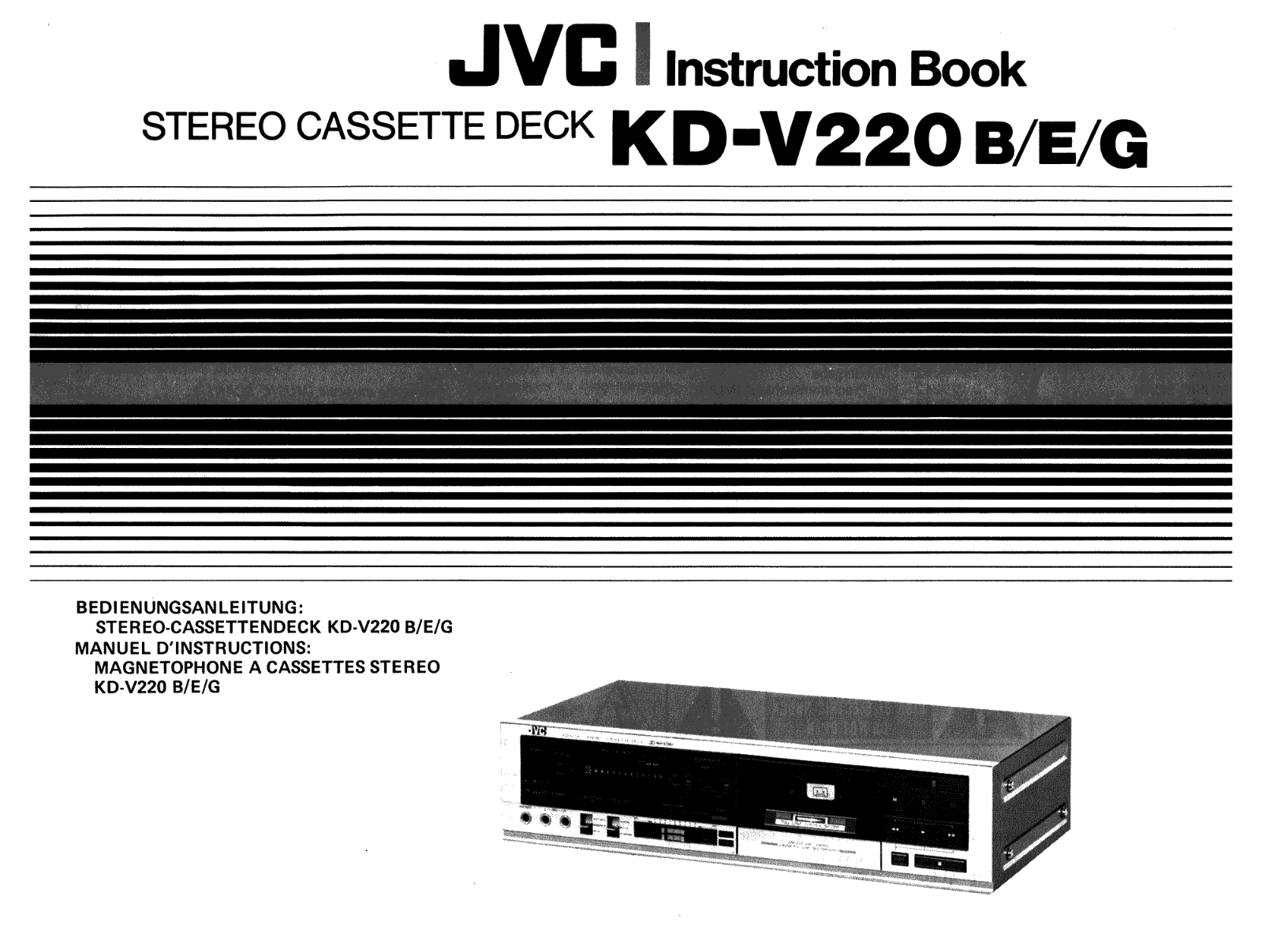 JVC KDV-220 Owners manual