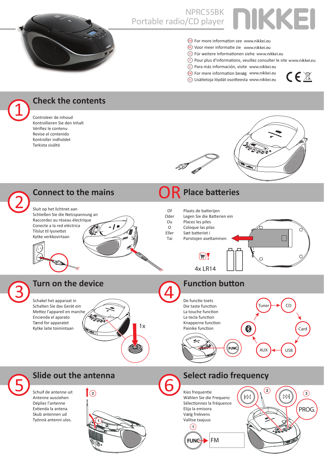 NIKKEI NPRC55BK Quick start guide - ManualMachine.com