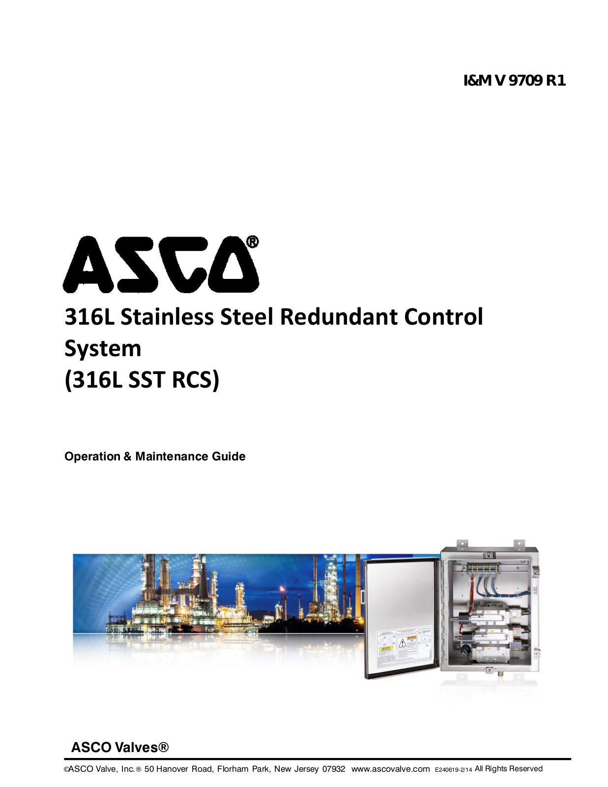 ASCO Maintenance Guide: Series RCS 316L Redundant Control Systems Manuals & Guides