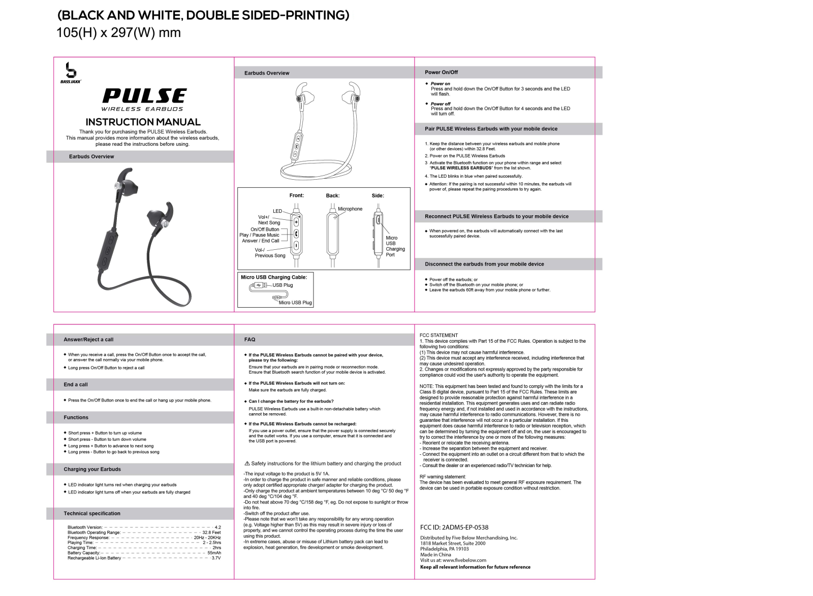 Zeeva EP 0538 User Manual