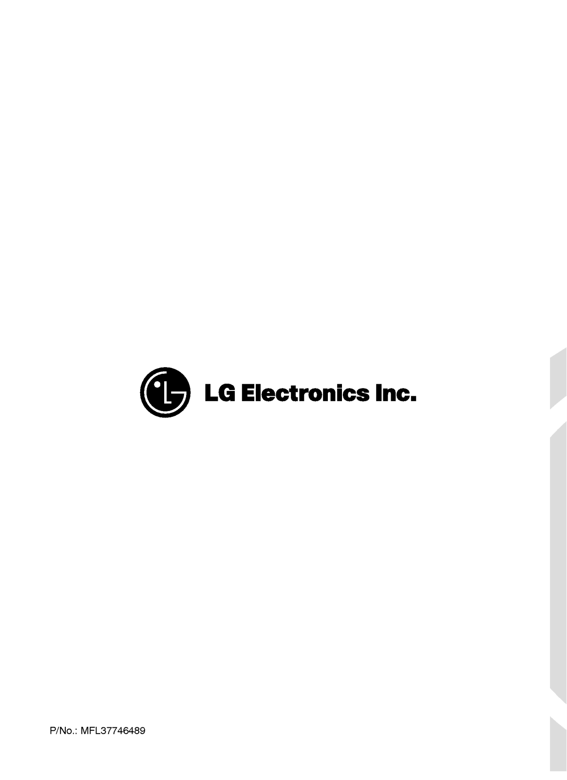 LG WD10485TP User Manual