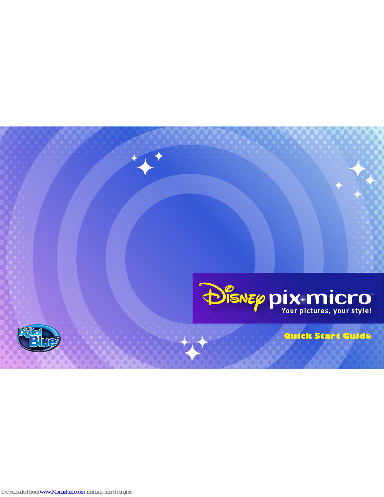 Digital Blue Disney Pix Micro Quick Start Manual