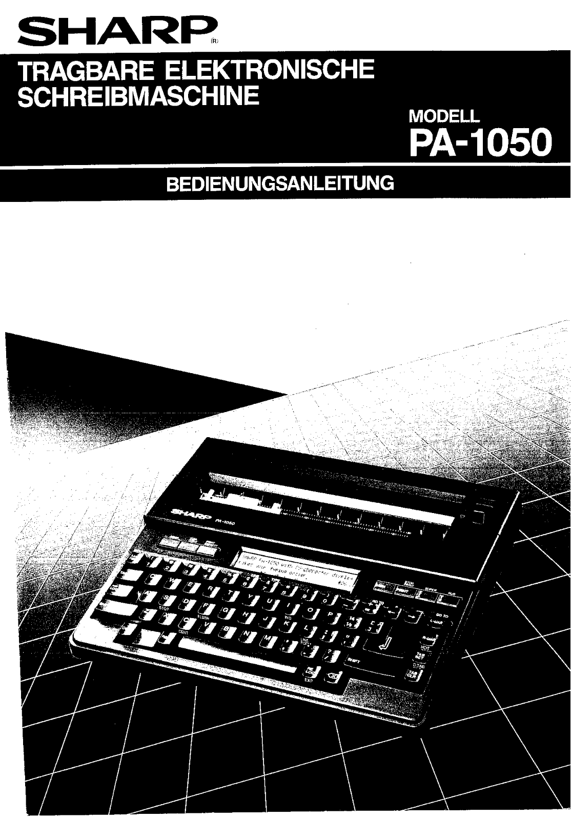 Sharp PA-1050 User Manual