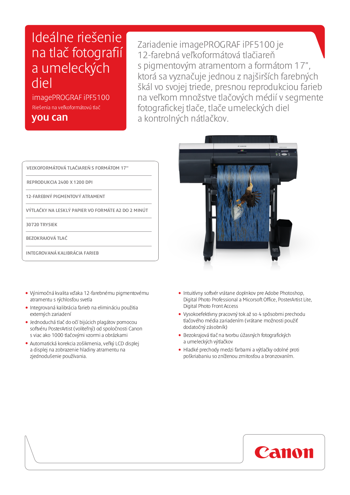 Canon IMAGEPROGRAF IPF5100 BROCHURE