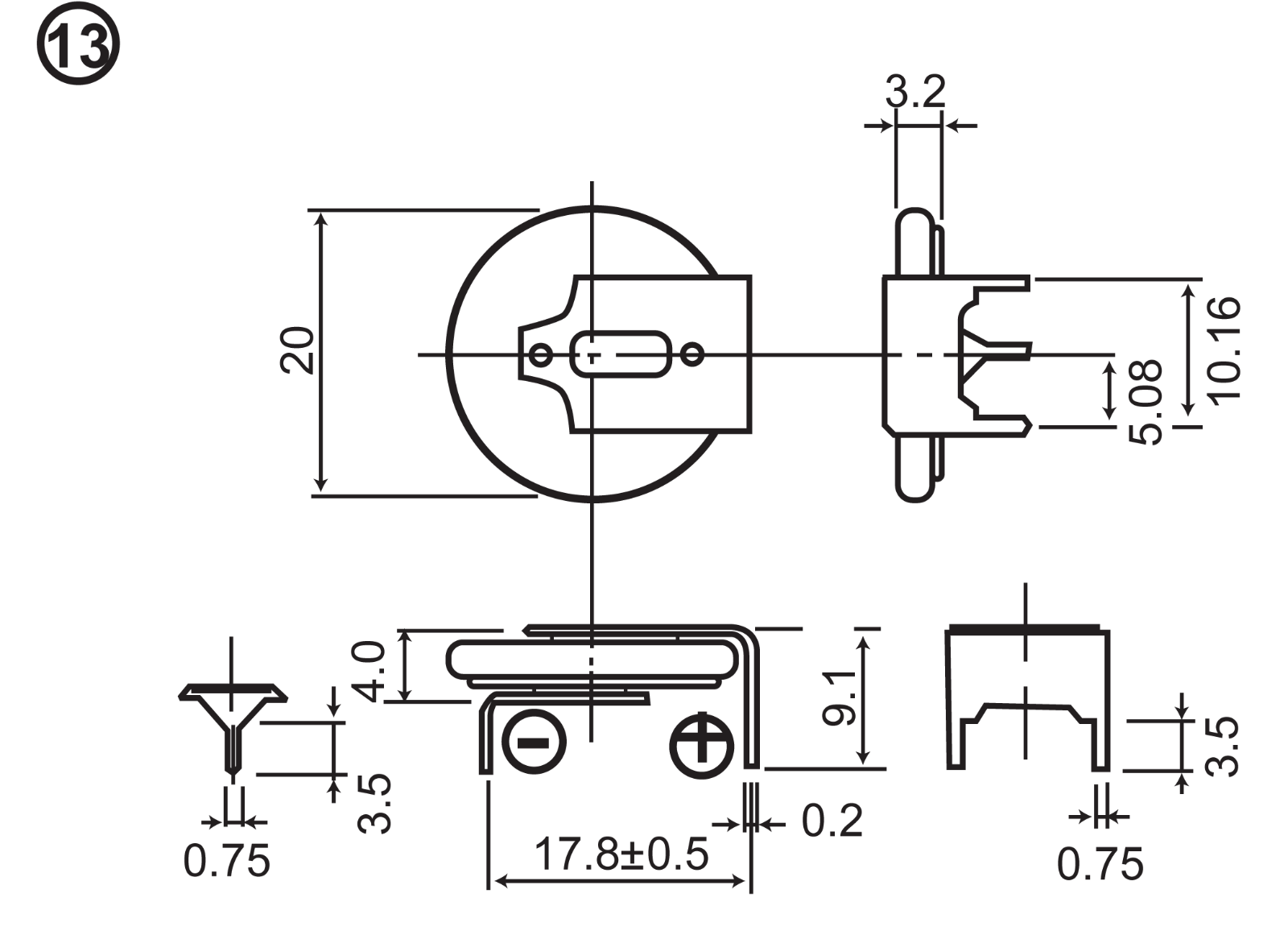 Datasheet CR 2032P-H Datasheet (FREI) - ManualMachine.com