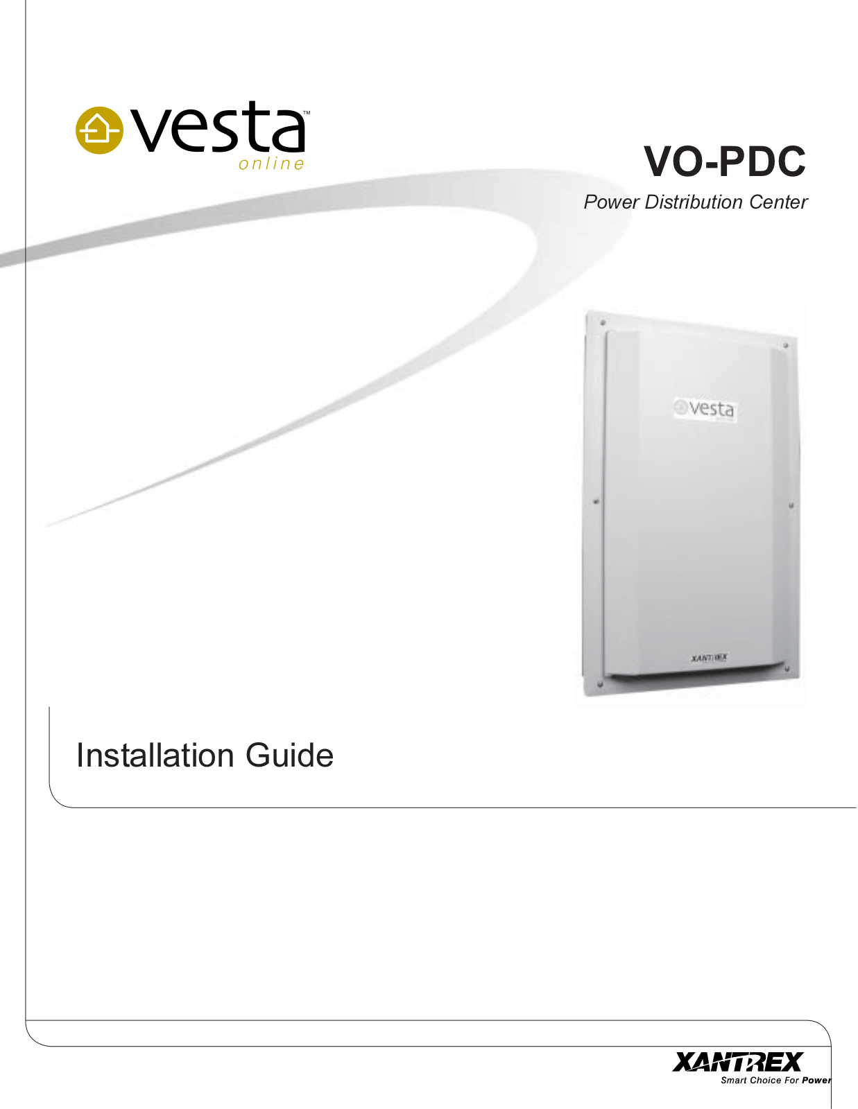 Xantrex VO-PDC Installation Guide