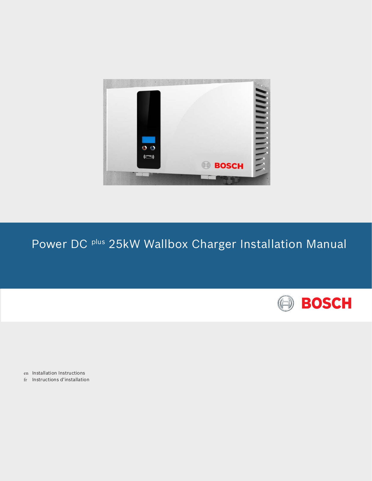 Bosch EL-52240X Installation Manual