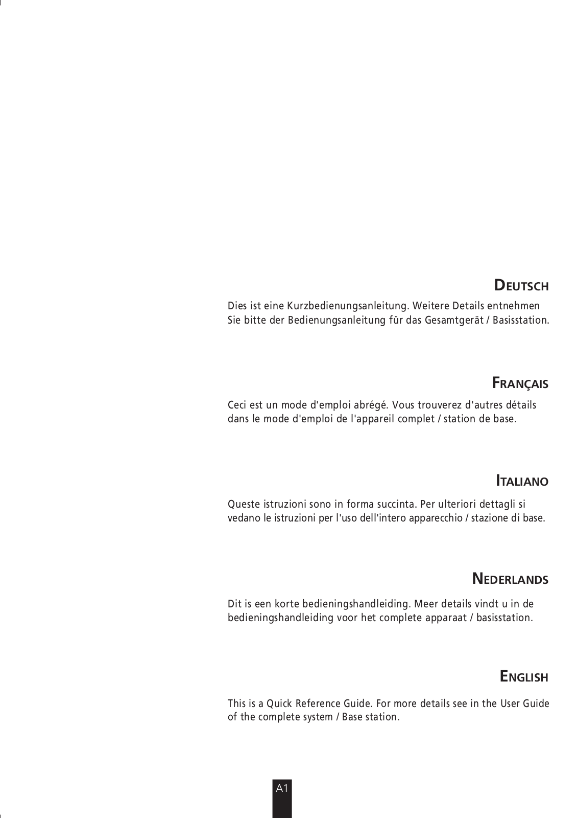 Swatch Cordless II Comfort Quick Reference Manual - ManualMachine.com
