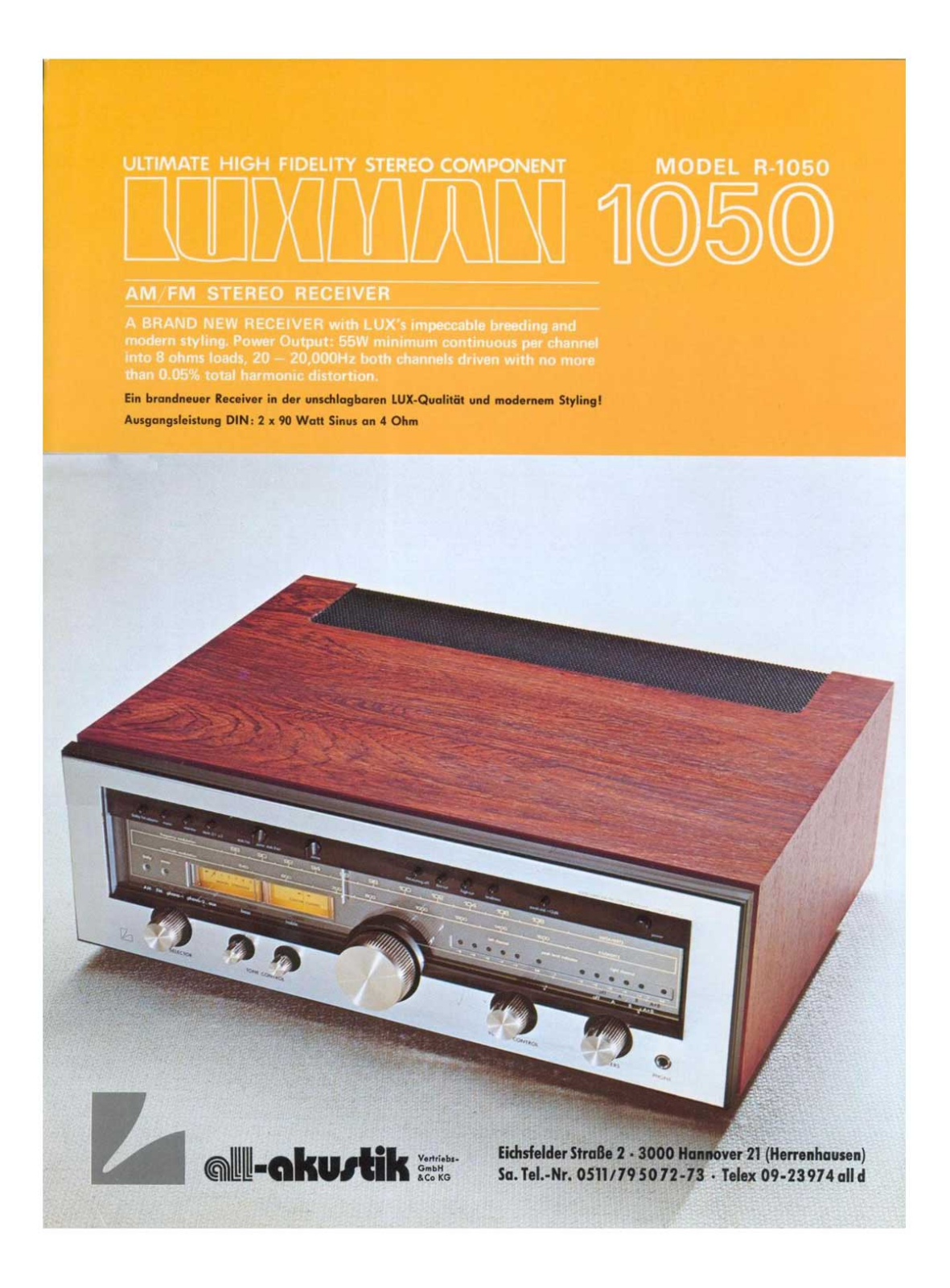 Luxman R-1050 Brochure