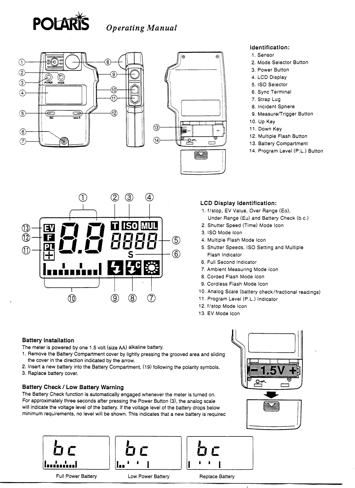 Polaris SPDFM3 User manual