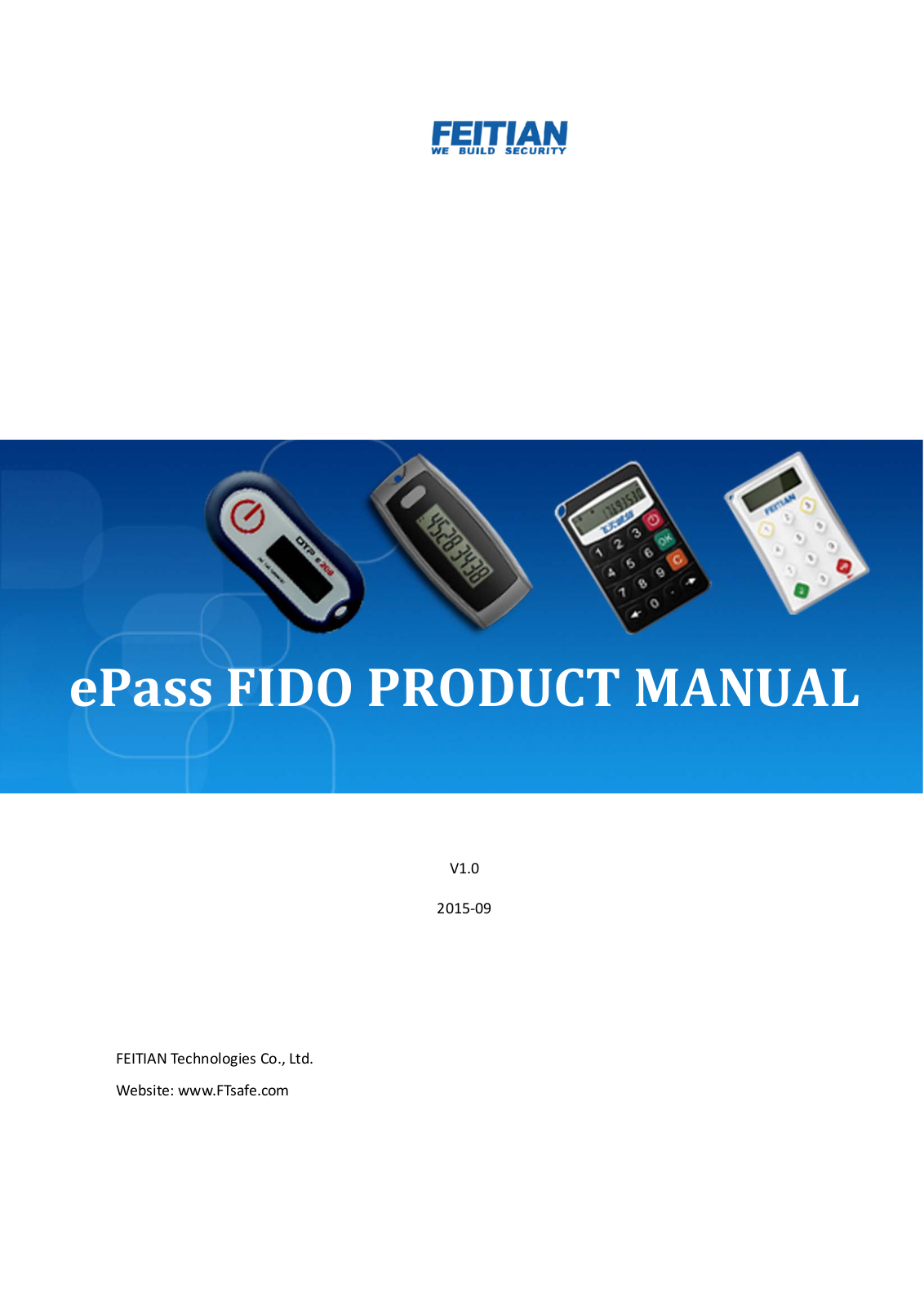 Feitian Technologies EPASSFIDO Users Manual