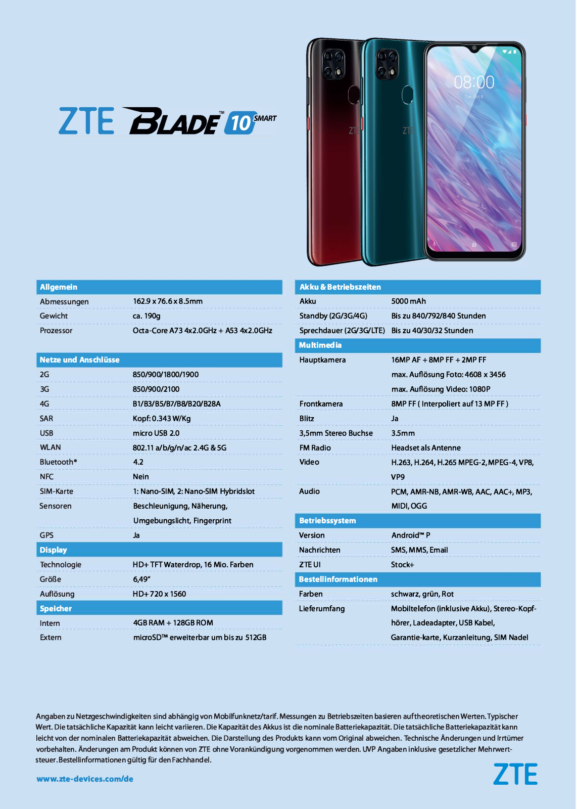 ZTE blade 10 smart Service Manual