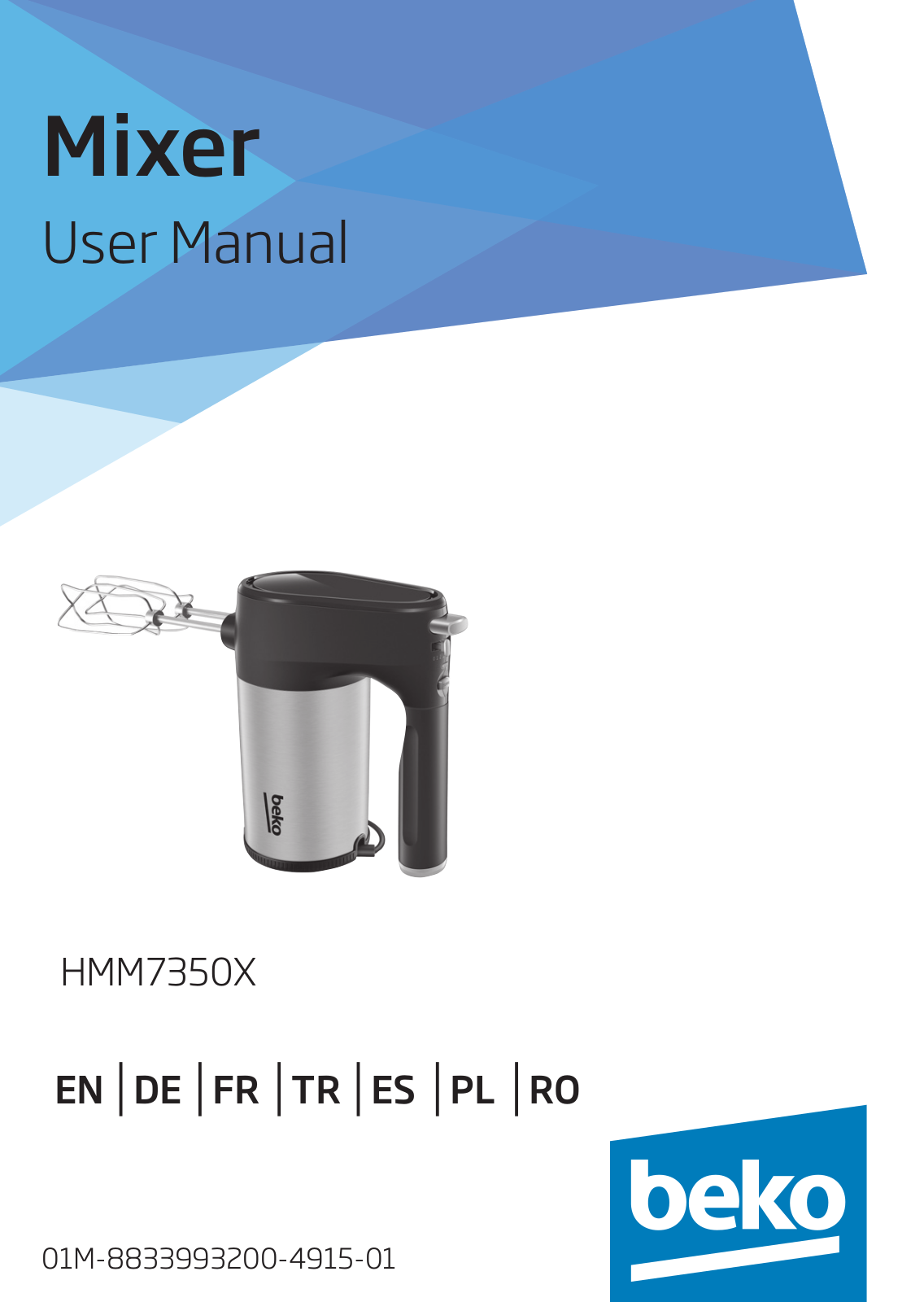 Beko HMM7350X User manual