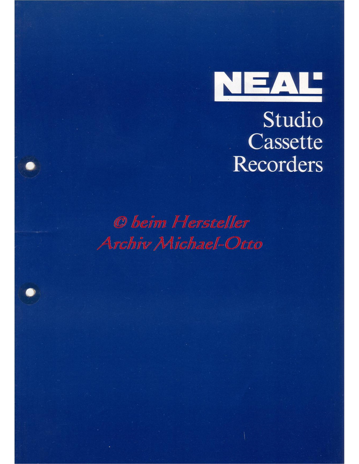 Neal 102, 102V, 103 flyer - ManualMachine.com