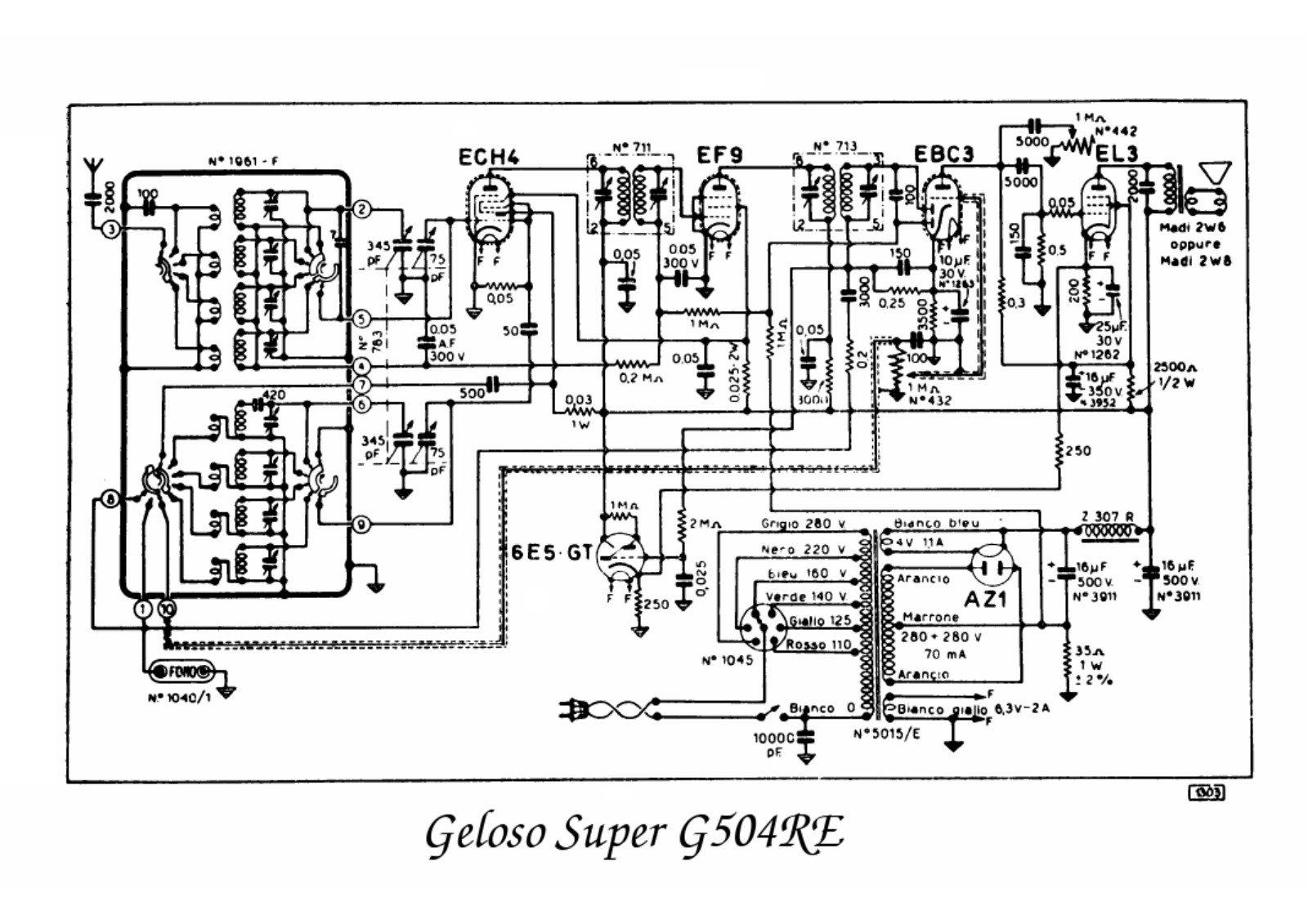 Geloso g504re schematic