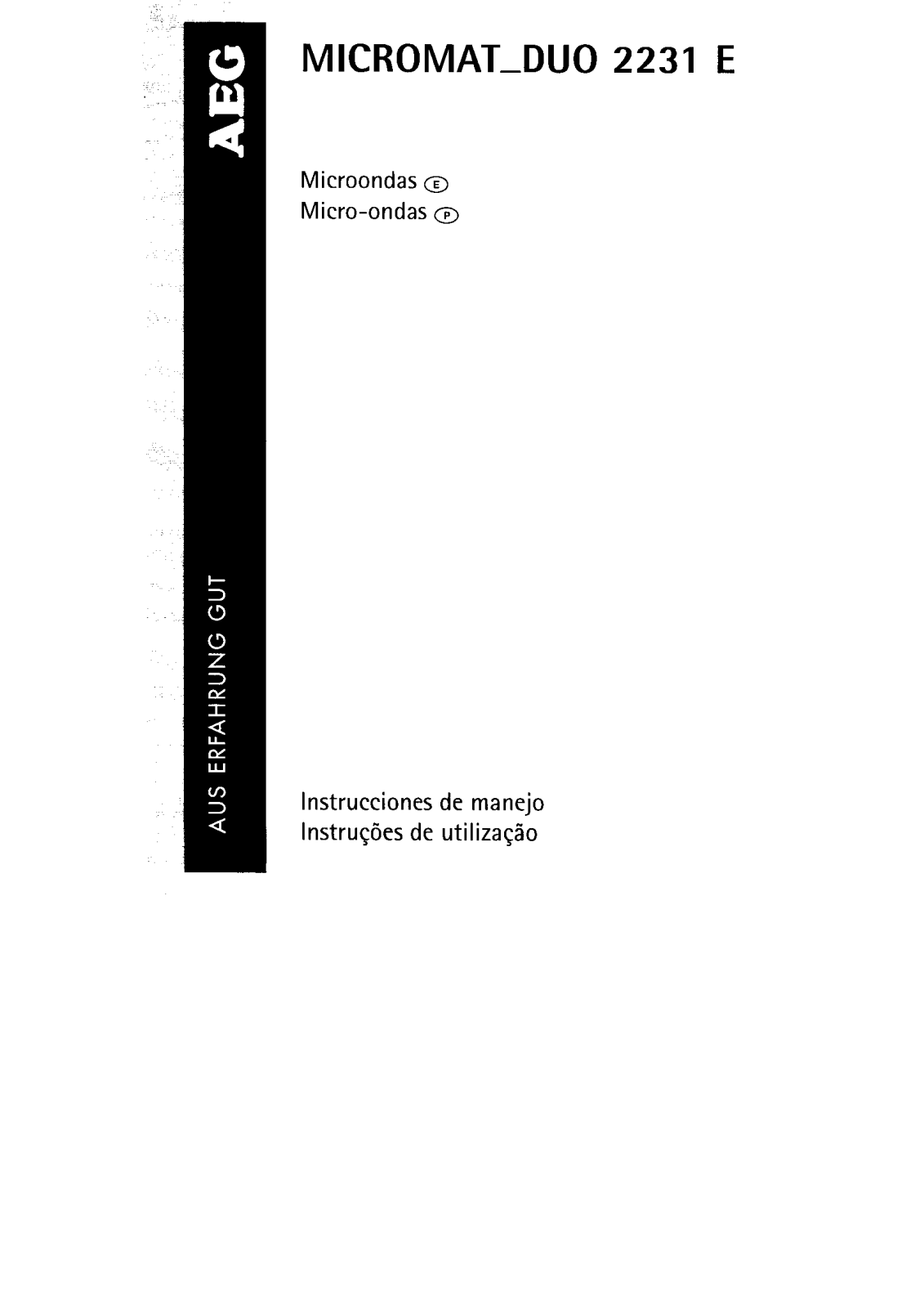 AEG MCD2231E, MCDUO2231E User Manual