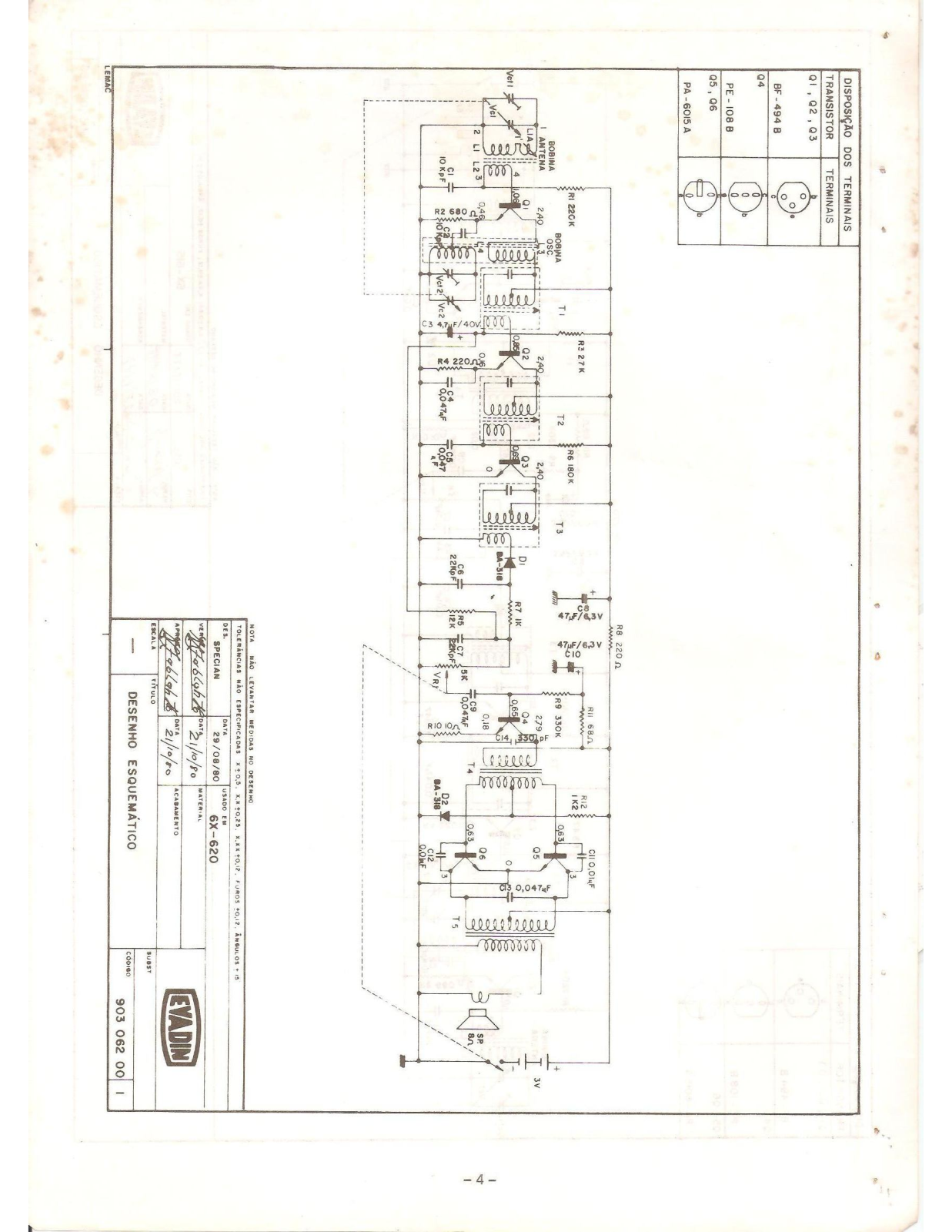 Aiko GX-620 Schematic