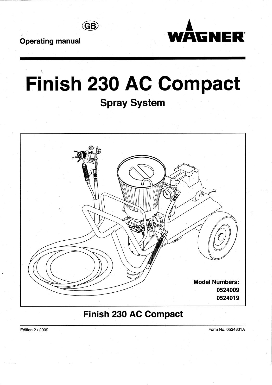 Wagner SprayTech 524019, 524009 User Manual